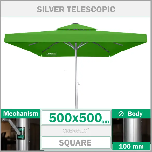 500x500 Teleskopik cafe şemsiyesi