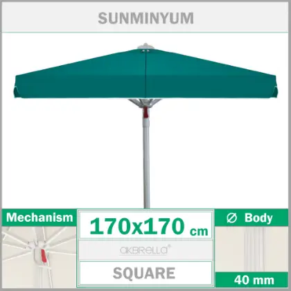 170x170 40mm Sunminyum mandall sistem rzgara dayankl balkon havuz emsiyesi