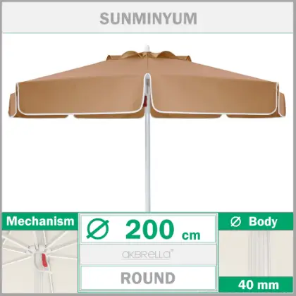 200 ap 40mm Sunminyum mandall sistem rzgara dayankl balkon havuz emsiyesi