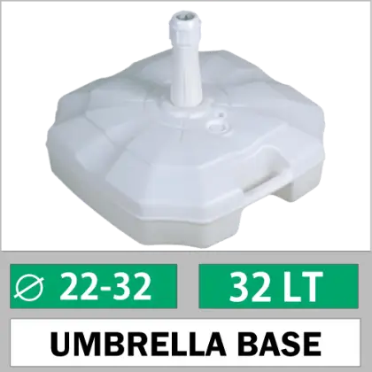22-42mm borulu 32 LT Plaj emsiyesi sabitleme bidonu altlk ayak
