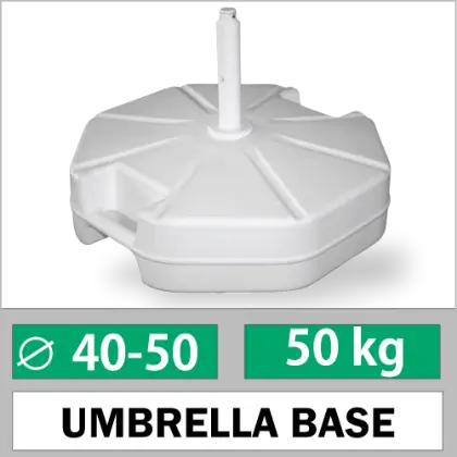 40-50mm borulu 50 kg beton dolgulu emsiye aya altlk