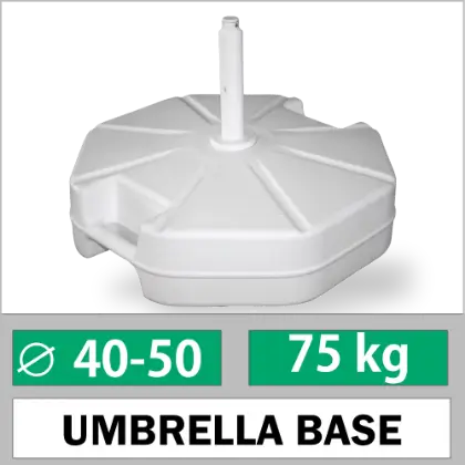 40-50mm 75 kg Tekerlekli beton dolgulu emsiye aya altlk