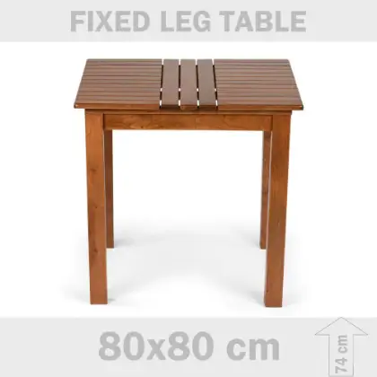 80x80x76 cm D mekan grgen aacndan bahe balkon iin 4 ayak ahap masa 