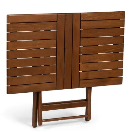 katlanmış 60x80 ahşap katlanır masa