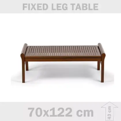 122x70x43 cm Grgen aacndan d mekan bahe, balkon ksa ahap sehpa