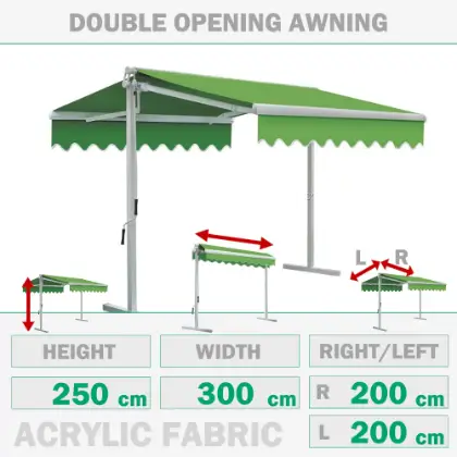 ift alr tente, Ayakl tente 300x200x200 cm