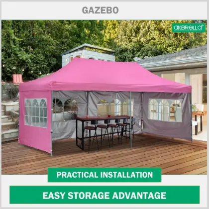 Gazebo adr ev byk pembe