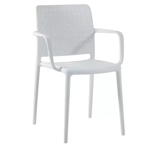 Frame kollu sandalye beyaz