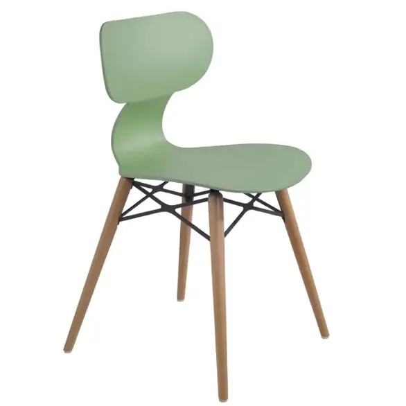 Yugo-S Wox ahşap ayaklı sandalye yeşil