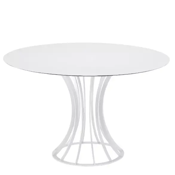 Onix yuvarlak masa beyaz