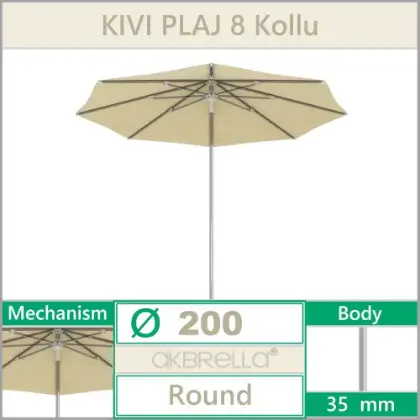 8 Kollu Kivi Bahe Gne emsiyesi 200 ap