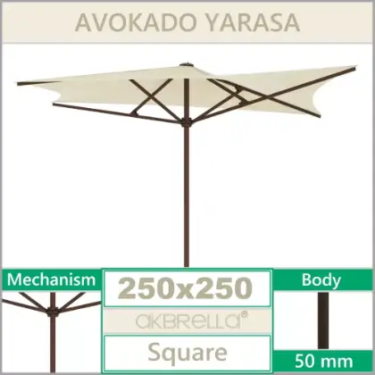 Yarasa Tipi Dekoratif Havuz Bahe emsiyesi 2.5x2.5 Metre