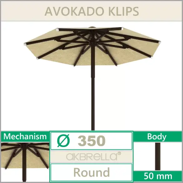 Pratik Açılıp Kapanan Klips Havuz Şemsiyesi 350 Çap