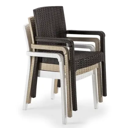 Beyaz Kollu Plastik Masa 2527 İstif