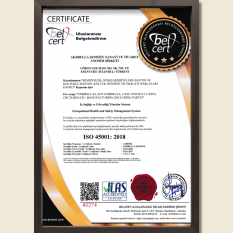 İŞ SAĞLIĞI ve GÜVENLİĞİ YÖNETİM SİSTEMİ - ISO 45001: 2018