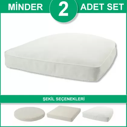2 Atet takımlanmış sandalye minderi seti