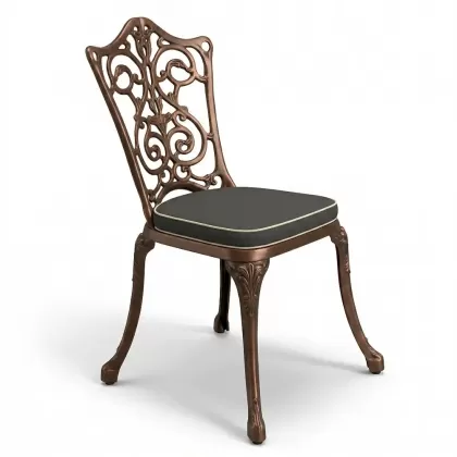 Alüminyum döküm bakır eskitme ferforje sandalye