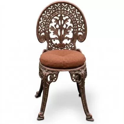 Alüminyum döküm bakır eskitme ferforje sandalye