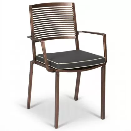 Alüminyum döküm bakır eskitme ferforje sandalye