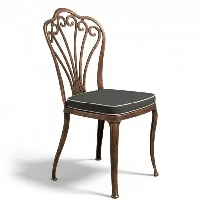 Alüminyum döküm bakır eskitme ferforje sandalye