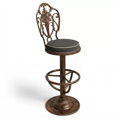 Alüminyum döküm bakır eskitme ferforje sandalye