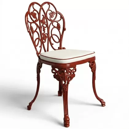 Alüminyum döküm kiremitrengi ferforje sandalye