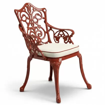 Alüminyum döküm kiremitrengi ferforje sandalye