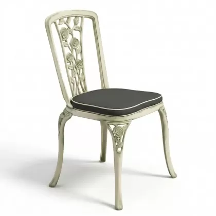 Alüminyum döküm yeşil eskitme ferforje sandalye