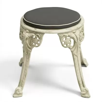 Alüminyum döküm yeşil eskitme ferforje sandalye