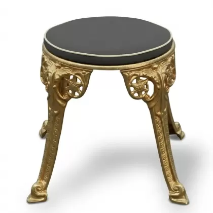 Alüminyum döküm gold, altın rengi ferforje sandalye