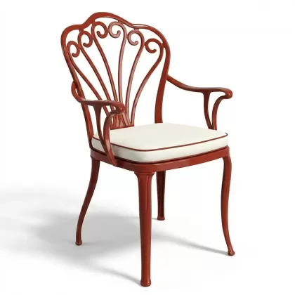 Alüminyum döküm kiremitrengi ferforje sandalye