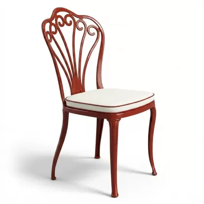 Alüminyum döküm kiremitrengi ferforje sandalye