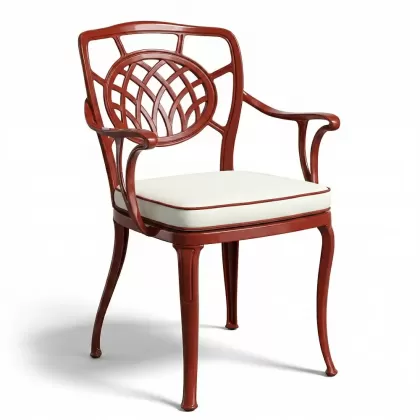  Alüminyum döküm kiremitrengi ferforje sandalye