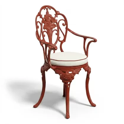 Alüminyum döküm kiremitrengi ferforje sandalye