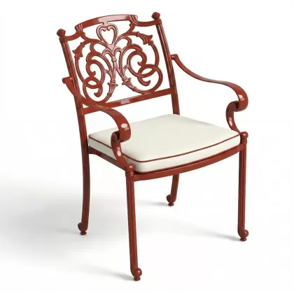 Alüminyum döküm kiremitrengi ferforje sandalye