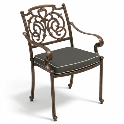 Alüminyum döküm bakır eskitme ferforje sandalye