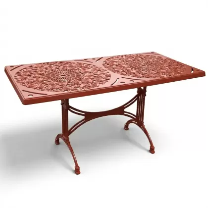 Alüminyum döküm kiremitrengi ferforje masa