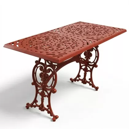 Alüminyum döküm kiremitrengi ferforje masa