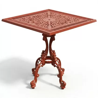 Alüminyum döküm kiremit rengi ferforje masa