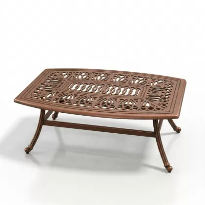 Alüminyum döküm bakır eskitme ferforje masa