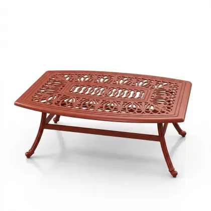 Alüminyum döküm kiremit rengi ferforje masa