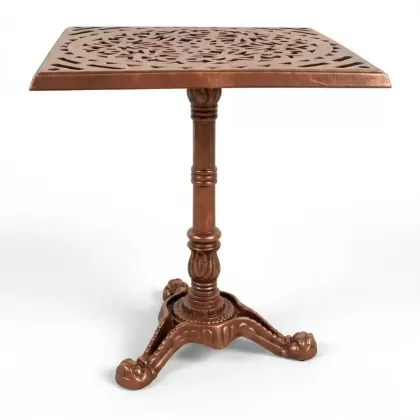 Alüminyum döküm bakır eskitme ferforje masa