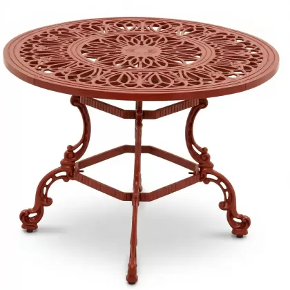 Alüminyum döküm kiremit rengi ferforje masa