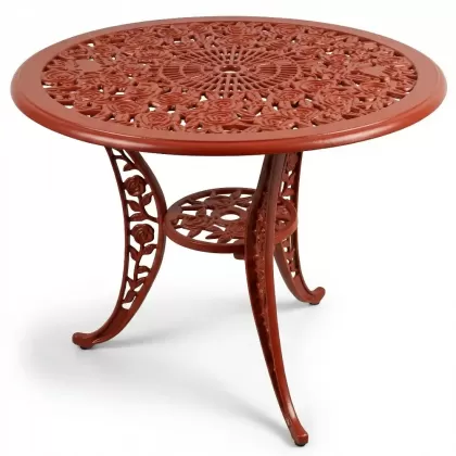 Alüminyum döküm kiremit rengi ferforje masa