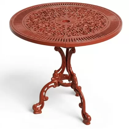 Alüminyum döküm kiremit rengi ferforje masa