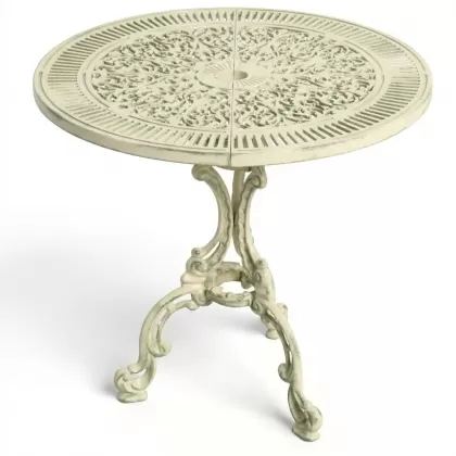 Alüminyum döküm yeşil eskitme ferforje masa