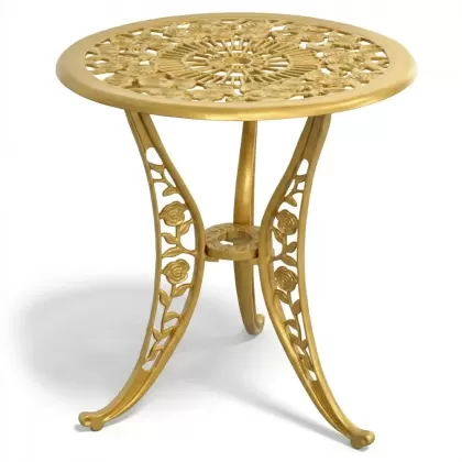 Alüminyum döküm gold, altın rengi ferforje masa