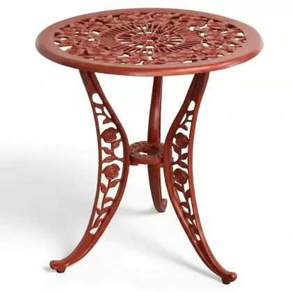 Alüminyum döküm kiremit rengi ferforje masa