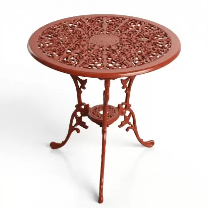 Alüminyum döküm kiremit rengi ferforje masa