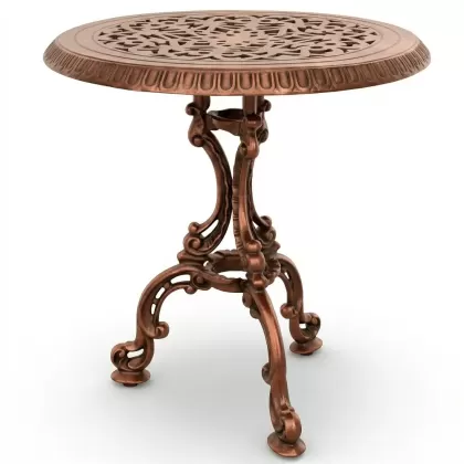 Alüminyum döküm bakır eskitme ferforje masa